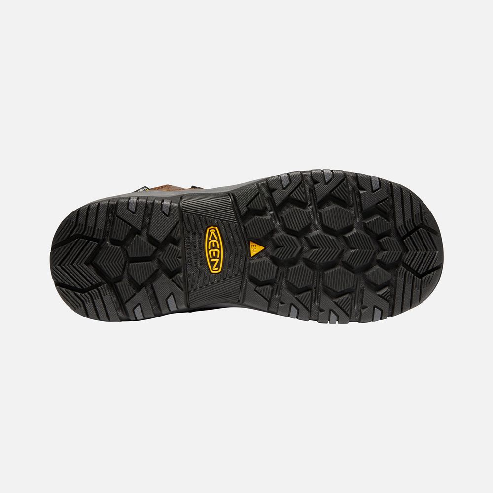 Keen Trekking Bot Kadın Kahverengi - Chicago 6\" Waterproof (Carbon-Fiber Toe) - Türkiye OMQX75961